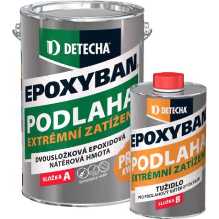 Detecha Epoxyban epoxidová barva na podlahy, pro extrémní zátěž, RAL 7045 šedá, 5 kg