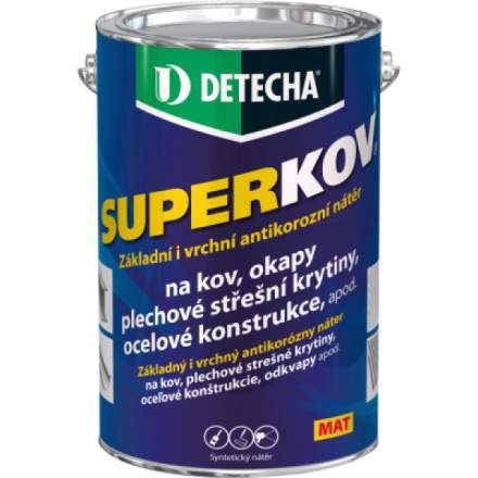 Detecha Superkov základní i vrchní barva na kov, červenohnědá mat, 5 kg