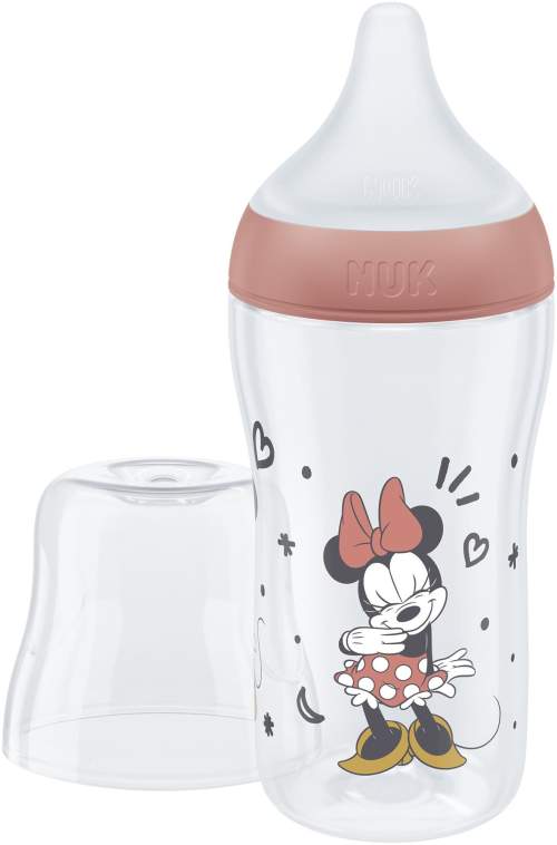 NUK Kojenecká láhev Perfect Match MICKEY Temperature Control 260 ml red