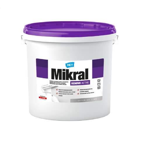 Het Mikral Renovo Active fasádní barva proti plísním a řasám, 20 kg