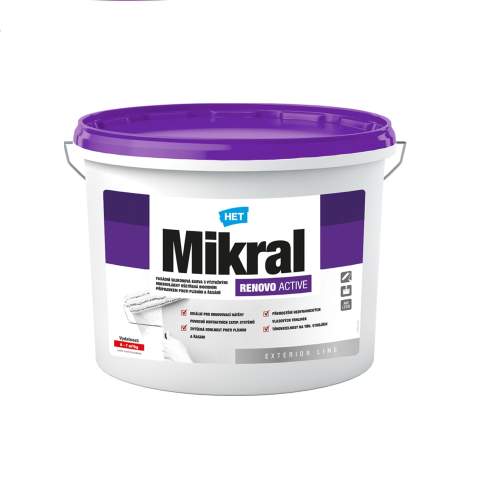 Het Mikral Renovo Active fasádní barva proti plísním a řasám, 5 kg