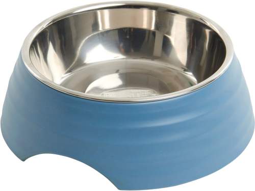 KRUUSE Miska melamin Frosted Ripple Bowl 350ml modrá BUSTER