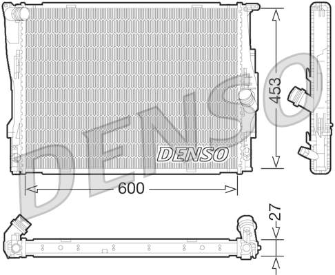 Chladič, chlazení motoru DENSO DRM05073