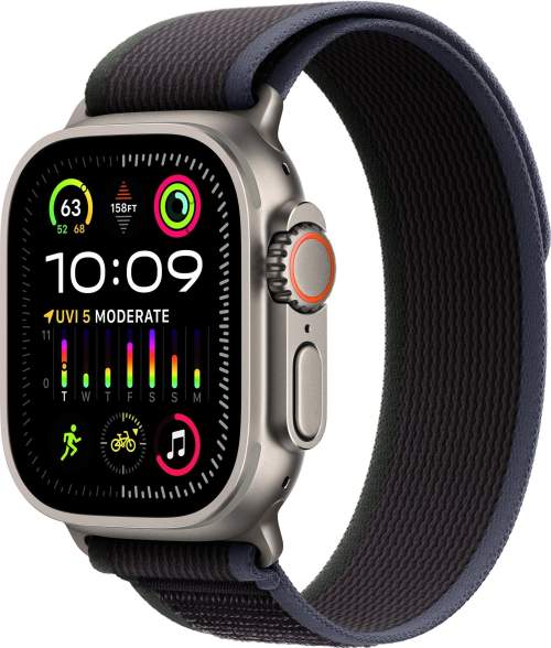 Apple Apple Watch Ultra 2 49mm titanová s modročerným trailovým tahem M/L