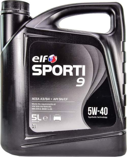 ELF Motorový olej SPORTI 9 5W40 5L