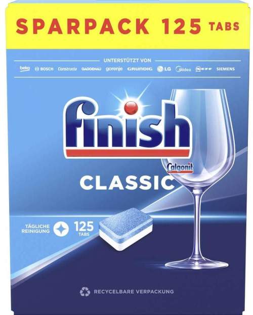 Finish Classic tablety do myčky nádobí 125 ks