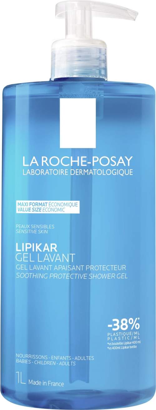 La Roche-Posay Lipikar zklidňující a ochranný sprchový gel 1 l