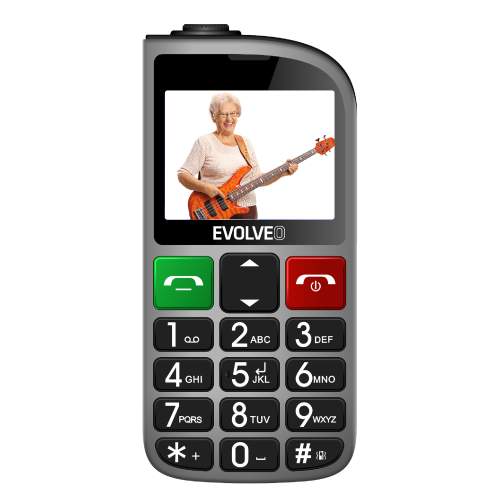 EVOLVEO EasyPhone FL stříbrná EP-801-FLS