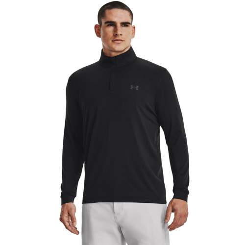 Under Armour Pánská lehká mikina Playoff 1/4 Zip black XXL, Černá