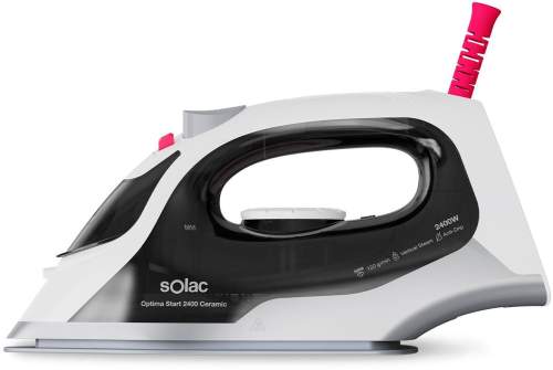 Žehlička Solac, PV2400 OPTIMA START, napařovací, keramická žehlící plocha,systém proti odkapávání, funkce suché žehlení, přesný hrot, obje