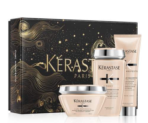 Kérastase Curl Manifesto Kerastase Curl Manifesto Masque Beurre Haute Nutrition Mask 200 ml vyživující maska pro vlnité a kudrnaté vlasy 200 ml + Kerastase Curl Manifesto Bain Hydratation Douceur Shampoo 250 ml vyživující šampon pro vlnité a kudrnaté vlas