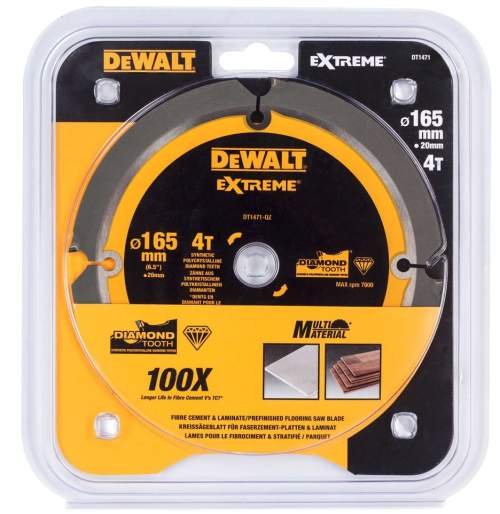 DeWALT DT1471 kotouč 165x20mm na cementovláknité desky 4z