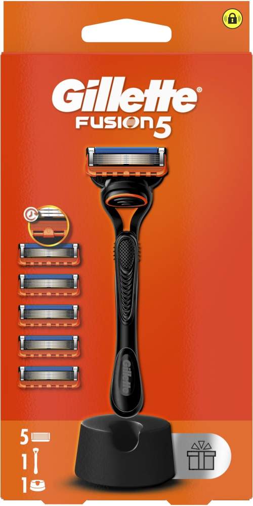 Gillette Fusion5 5 ks hlavic + stojan