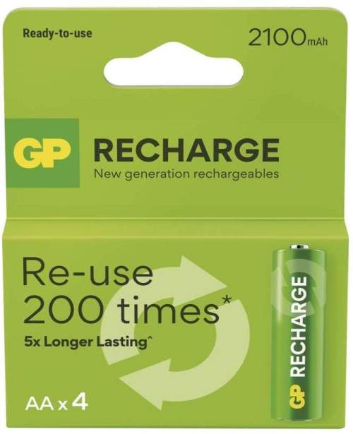 GP Nabíjecí baterie Recharge 2100 AA HR6 4 ks