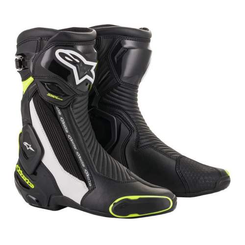 ALPINESTARS Dámské moto boty SMX Plus 2 černá/bílá/žlutá fluo  černá/bílá/žlutá fluo  48