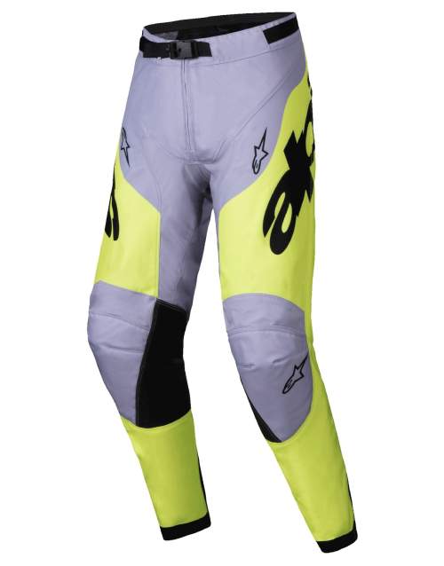 ALPINESTARS kalhoty RACER VEIL, (šedá/žlutá fluo) 2025 Velikost/Provedení: 32