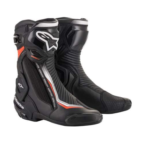 ALPINESTARS Dámské moto boty SMX Plus 2 černá/bílá/červená fluo  černá/bílá/červená fluo  36