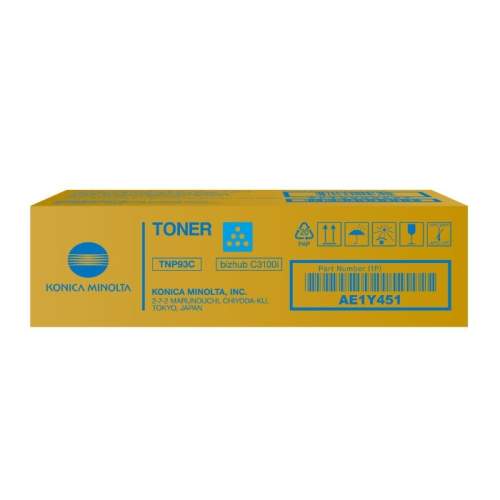 Konica Minolta TNP-92C AE1Y450 azurový (cyan) originální toner