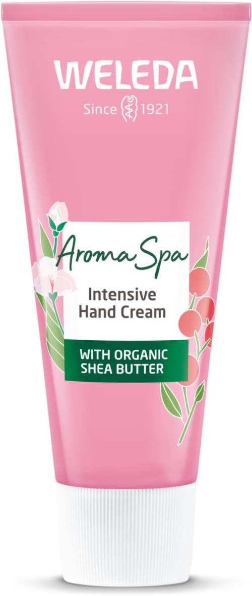 Weleda Aroma Spa Pink Pepper + Rock Rose Intensive Hand Cream krém na ruce pro výživu a ochranu pokožky 50 ml pro ženy