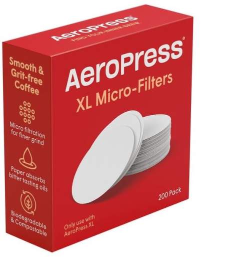 AeroPress XL papírové filtry pro kávovar, 200 ks