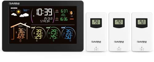GARNI 580 Line - Meteorologická stanice se 3 bezdrátovými čidly