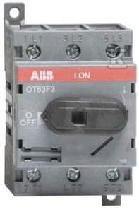 ABB OT63F3 Odpínač Bez Hřídele A Rukojeti