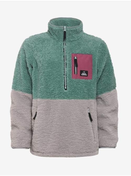 HORSEFEATHERS Dámská fleecová mikina Elvira - blue haze GREEN velikost XL