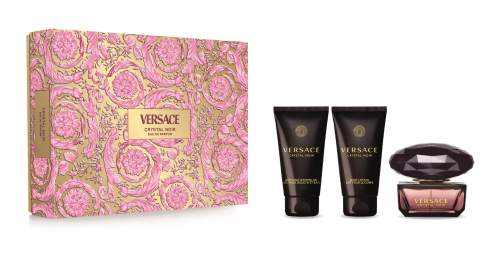 Versace Crystal Noir parfémovaná voda 50 ml + sprchový a koupelový gel 50 ml + tělové mléko 50 ml