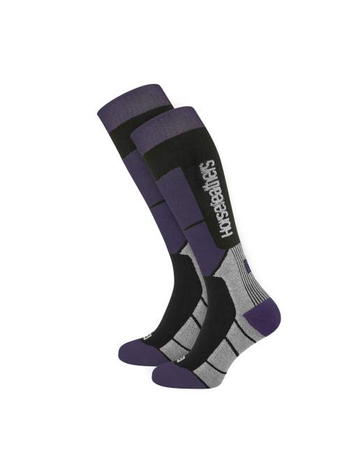 HORSEFEATHERS Snowboardové ponožky Totia Thermolite - grape BLACK velikost 8 - 10