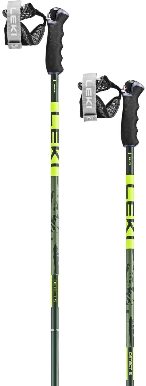 Leki Detect S - zelená/žlutá 115 cm