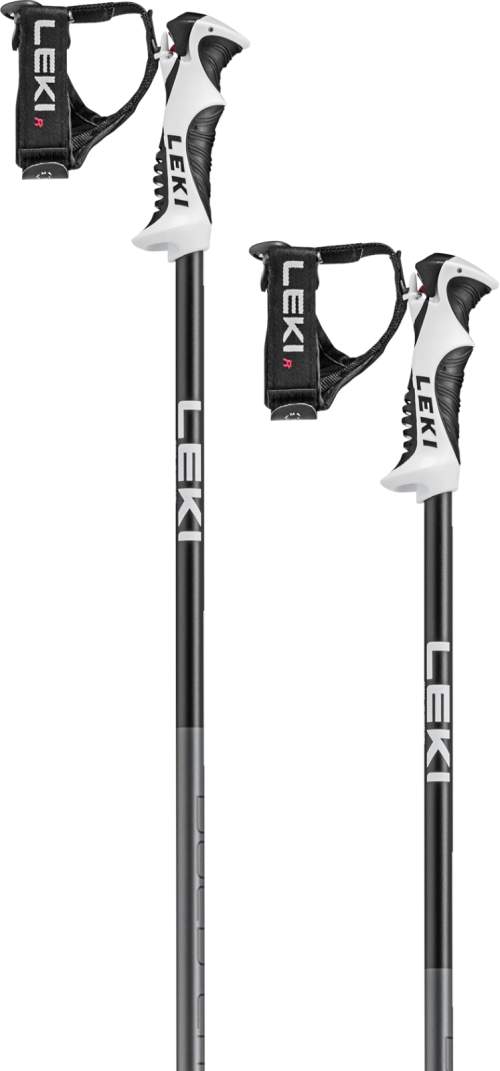 Leki Bold Lite S Junior - dark anthracite/black/white 110