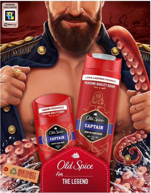 Old Spice Captain pánský dárková sada deostick 50 ml + sprchový gel 3v1 250 ml