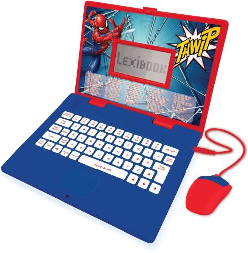 Lexibook Spiderman Dvojjazyčný vzdělávací notebook čeština/angličtina 124 aktivit