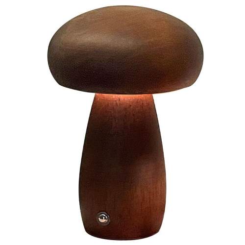 Art Deco Forcell Table lamp bedside mushroom brown MTWTHN 599557