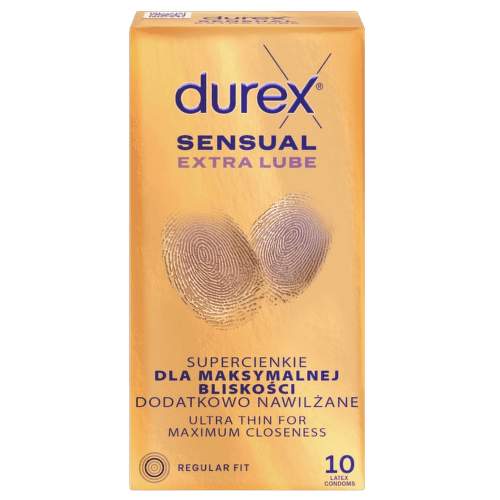 Durex Sensual Extra Lube Prezervativ 10ks