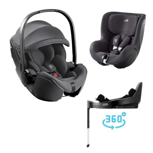 Britax Römer BRITAX Autosedačka SET Baby-Safe Pro + Vario Base 5Z + autosedačka Dualfix 5z Classic, Deep Grey