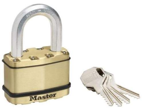 Master Lock Mosazný visací zámek M15BEURDLF Master Lock Excell 64mm