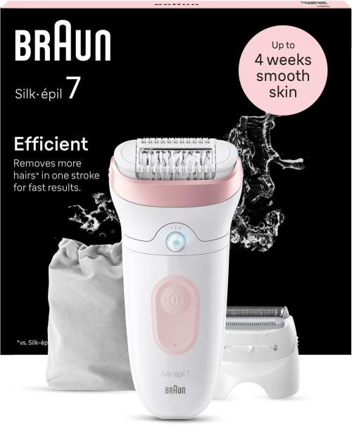 Braun Silk·épil 7 7-030 Bílý/Růžový