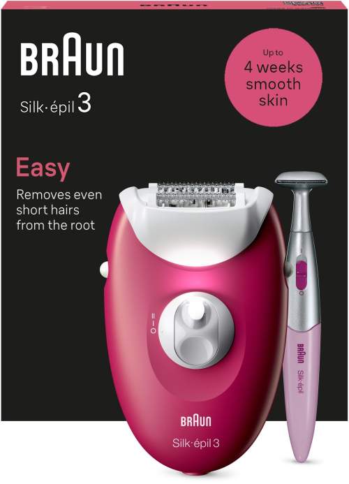 Braun Silk·épil 3 3-202 Malinový