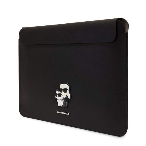 Karl Lagerfeld Saffiano Karl and Choupette Obal na Notebook 16" Black