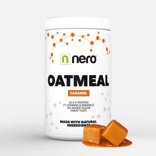NERO Proteinová instantní ovesná kaše, Karamel, 600g, 12 porcí 8594179510450
