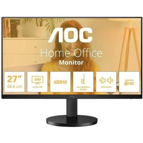 AOC LCD U27B3A 27" IPS 4K,3840x2160@60Hz,4ms,350cd,2xHDMI,DP,Repro,VESA