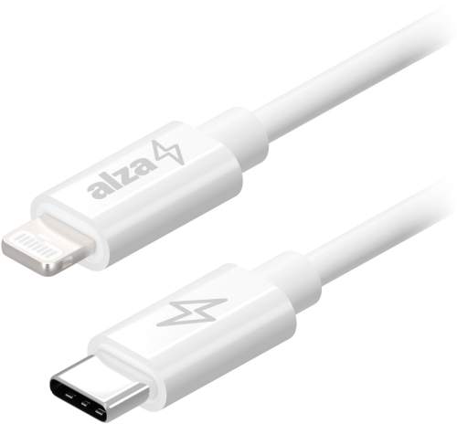 AlzaPower Core USB-C to Lightning MFi 2m bílý