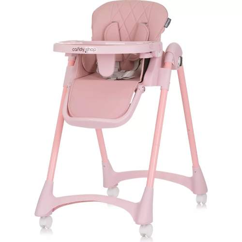 CHIPOLINO Jídelní židlička Candy Shop Flamingo