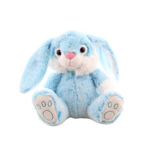 WIKY Králík plyšový modrý 23 cm