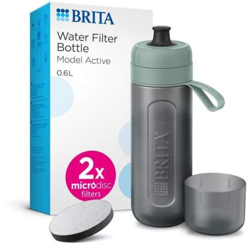 Zelená filtrační láhev Brita Active se 2 disky
