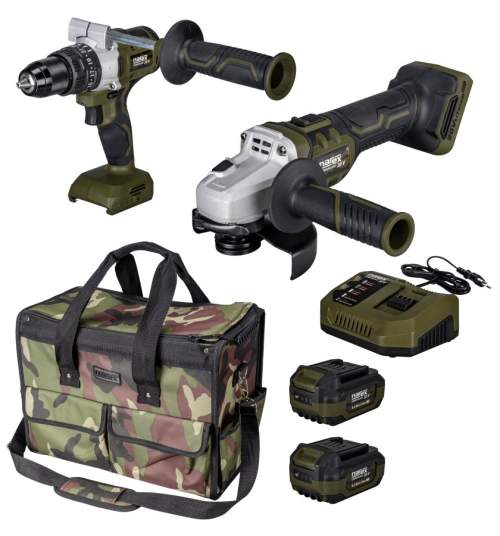 NAREX Camouflage COMBO SET CSP 13-2 + CBU 125 + 2x LiIon 4Ah, nabječka a brašna 65406487