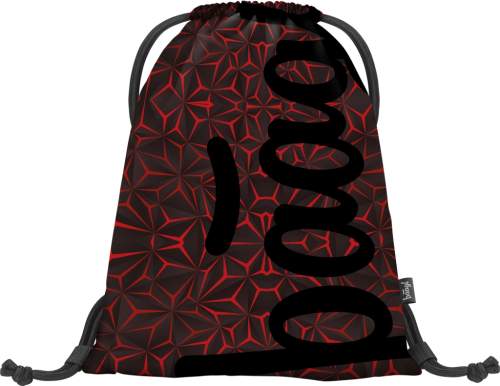 Černý vak Baagl Red Polygon