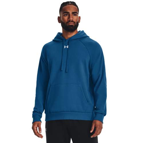 Under Armour UA Rival Fleece Hoodie Mikina Modrá XL