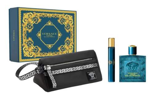 Versace Eros set parfémová voda ve spreji 100ml + voda po holení 75ml + sprchový gel 75ml + parfémová voda ve spreji 10ml